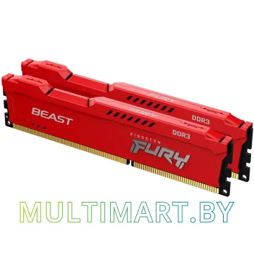 Оперативная память Kingston FURY Beast 2x4GB DDR3 PC3-12800 (KF316C10BRK2/8)